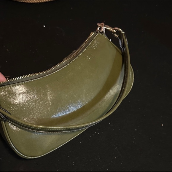 Coach Olive Green Shoulder Crossbody Bag with Big Buckle Details. NWT. SALE!!!! - Picture 11 of 12